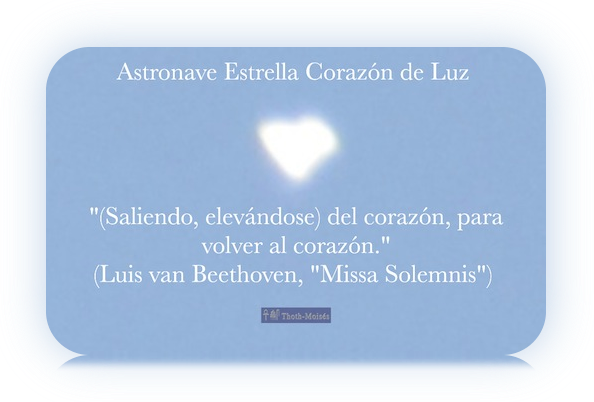 ASTRONAVE ESTRELLA CORAZON DE LUZ